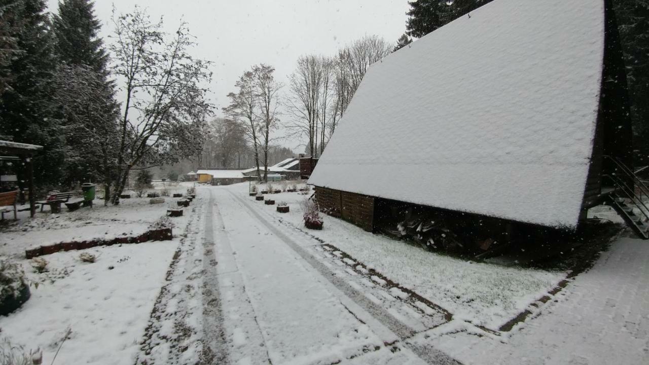 Wanderhuette Zum Bernhardsthal Villa Eksteriør billede